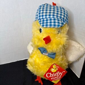 NWT‎ Vintage Chirpy Commonwealth Toy Yellow Chick Plush 15"H READ